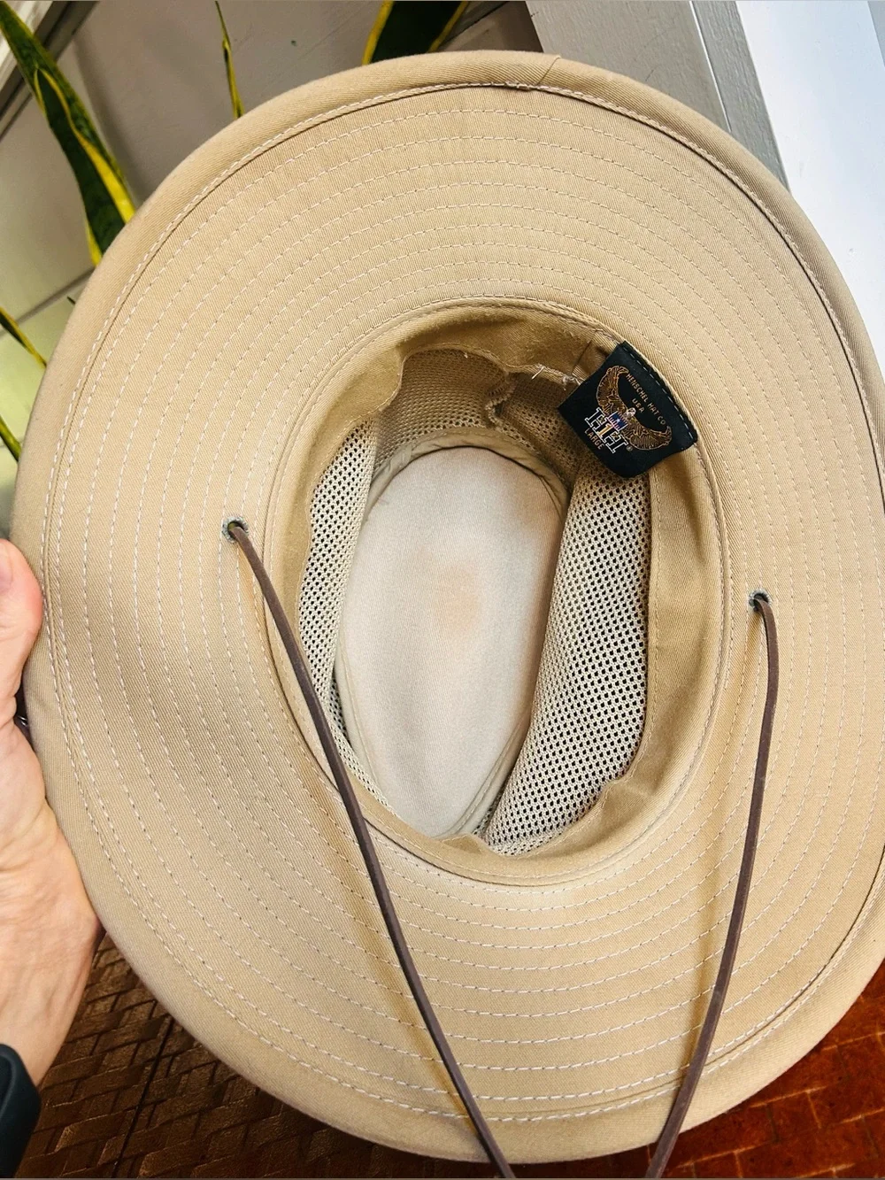 Henschel Hat Co USA Safari Sun Breezer Hat Mesh Crown Wide Brim Khaki Outdoor L